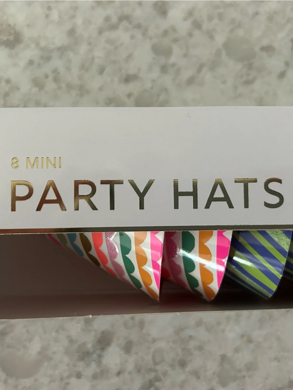 “New” Party Partners 8 Mini Party Hats - Multicolor Set
